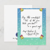 Seizoensgebonden citaat Kerstkaart (Voorkant / Achterkant)