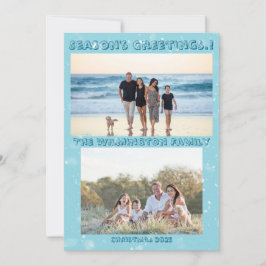 Seizoensgebonden Crafty Tree Familie Foto Kerst Fl Kaart