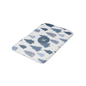 Seizoensgebonden dennenbomen en sneeuwvlokken patr badmat (Gekanteld)