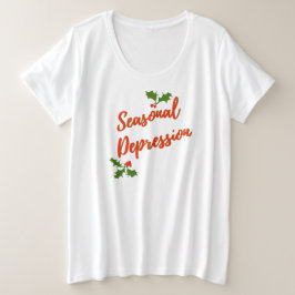 Seizoensgebonden depressie (Seizoensproet) Grote Maat T-shirt