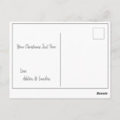 Seizoensgebonden feestdag eerste kerstfoto briefkaart (Achterkant)