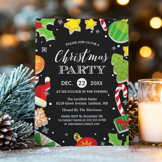 Seizoensgebonden feestdag — kerstfeest kaart