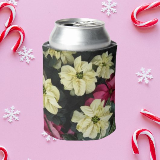 Seizoensgebonden Feestdagen Poinsettias Floral Blikjeskoeler