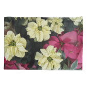Seizoensgebonden Feestdagen Poinsettias Floral Kussensloop (Achterkant-Links)