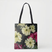 Seizoensgebonden Feestdagen Poinsettias Floral Tote Bag (Voorkant)