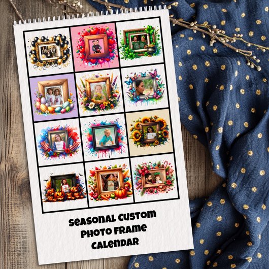 Seizoensgebonden Fotokader Agenda Kalender