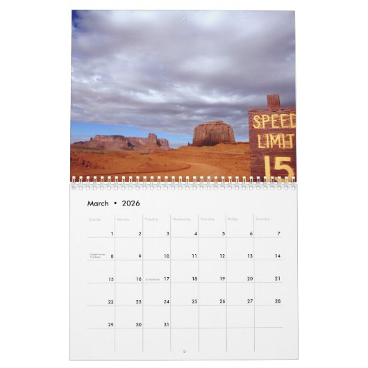 Seizoensgebonden Fotowandkalender Kalender (Mar 2026)