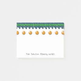 Seizoensgebonden gezinsnotities met aangepaste tek post-it® notes