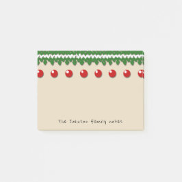 Seizoensgebonden gezinsnotities met aangepaste tek post-it® notes