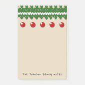 Seizoensgebonden gezinsnotities met aangepaste tek post-it® notes (Voorkant)