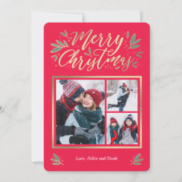 Seizoensgebonden gloed 3-kerstkaart feestdagenkaart