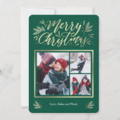 Seizoensgebonden gloed 3-kerstkaart feestdagenkaart (Voorkant)