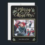 Seizoensgebonden gloed 3-kerstkaart feestdagenkaart<br><div class="desc">Het seizoen vieren met deze moderne en stijlvolle kaart van Berry Berry Sweet. Overeenkomende items en meer ontwerpopties zijn beschikbaar in onze winkel: www.berryberrysweet.com. De achtergrondkleur kan online worden aangepast om uw foto het best aan te passen!</div>