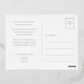 Seizoensgebonden groeten Elegant Moderne Klassieke Folie Feestdagen Briefkaart (Achterkant)