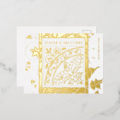 Seizoensgebonden groeten Elegant Moderne Klassieke Folie Feestdagen Briefkaart (Voorkant / Achterkant)