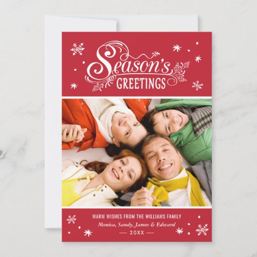 Seizoensgebonden groetings Vakkerfeestdag Foto Feestdagenkaart (Voorkant)