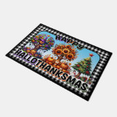 Seizoensgebonden Halloween Deur Mat met "HalloThan (Schuin)