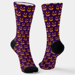 Seizoensgebonden Halloween Paarse Sinaasappel gesn Sokken