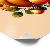Seizoensgebonden Happy Thanksgiving-kabouterfeest Perfect Poster (Hoek)