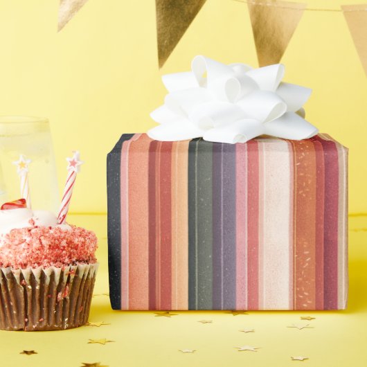 Seizoensgebonden Herfst gestreept Cadeaupapier (Verjaardagsfeest)