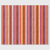 Seizoensgebonden Herfst gestreept Cadeaupapier (Vlak)