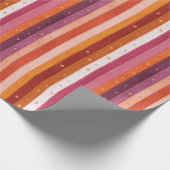 Seizoensgebonden Herfst gestreept Cadeaupapier (Hoek)