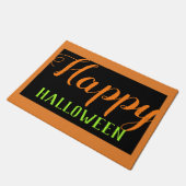 seizoensgebonden herfst groen sinaasappel blij Hal Deurmat (Schuin)