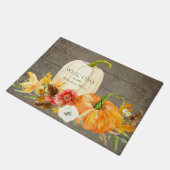 Seizoensgebonden Herfst Harvest Welcome Sign Famil Deurmat (Schuin)