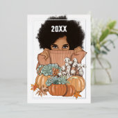 Seizoensgebonden herfst - Herfstfolie kerstkaart Folie Feestdagenkaart (Staand Voorkant)