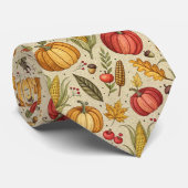 Seizoensgebonden Herfst Pompoen Necktie Stropdas (Opgerold)