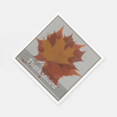 Seizoensgebonden herfstbladeren Thanksgiving aange Servetten (Hoek)