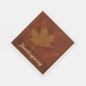 Seizoensgebonden herfstbladeren Thanksgiving aange Servetten (Hoek)