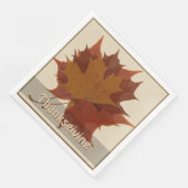 Seizoensgebonden herfstbladeren Thanksgiving Servet (Hoek)