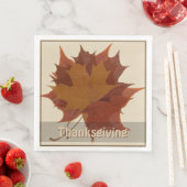 Seizoensgebonden herfstbladeren Thanksgiving Servet (Insitu)