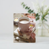 Seizoensgebonden herfstcacao en blijft leven briefkaart (Staand voorkant)