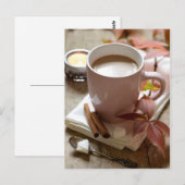 Seizoensgebonden herfstcacao en blijft leven briefkaart (Voorkant / Achterkant)