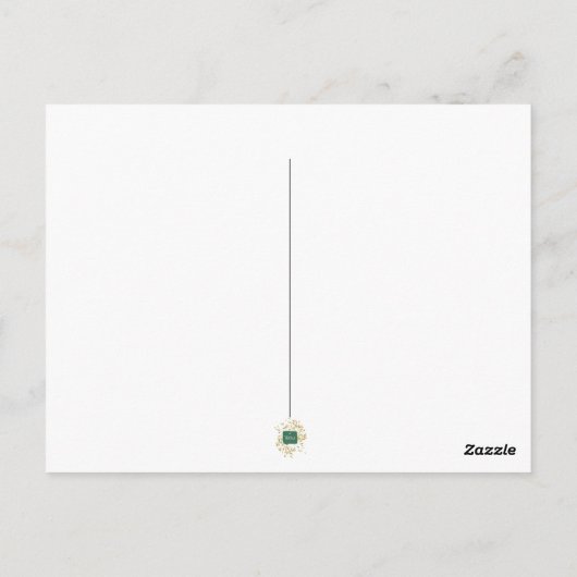 Seizoensgebonden herfstkaars en pompoenstilstand briefkaart (Achterkant)