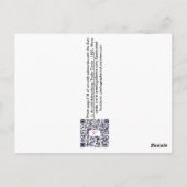 Seizoensgebonden herinnering: ijsschaatsen briefkaart (Achterkant)