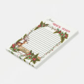 Seizoensgebonden Kerst Leuk Rendier Post-it® Notes (Schuin)