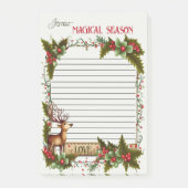 Seizoensgebonden Kerst Leuk Rendier Post-it® Notes (Voorkant)