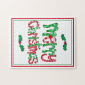 Seizoensgebonden kerstfeestdag legpuzzel (Horizontaal)