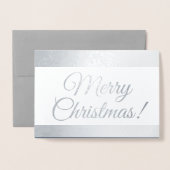 Seizoensgebonden kerstgroet van de familie folie kaarten (Voorkant met envelop)