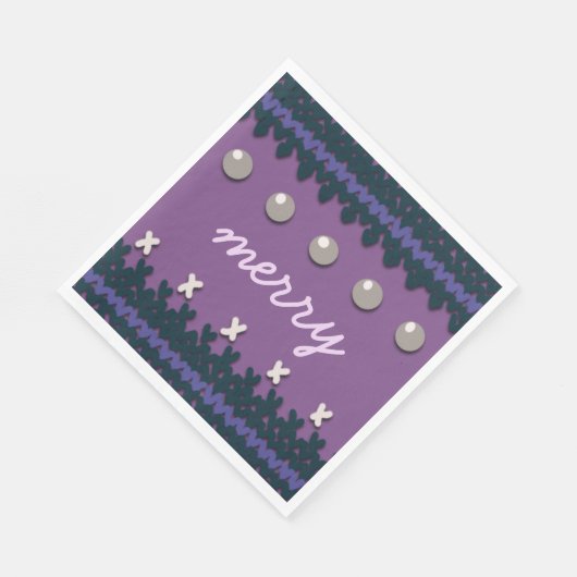 Seizoensgebonden Kerstmis Gebreide Decor met Douan Servet (Hoek)