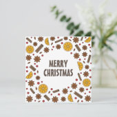 Seizoensgebonden kerstspecerijen kaart (Staand voorkant)
