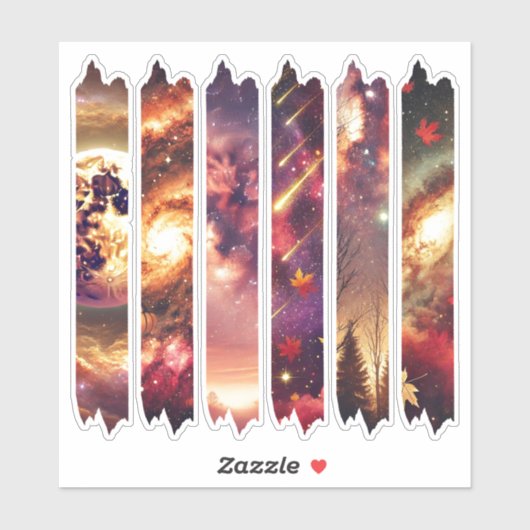 Seizoensgebonden Kosmische Herfst Washi Tape Plann Sticker (Vel)