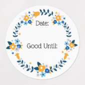 Seizoensgebonden krans land stijl waterdicht voeds labels (Design 1)