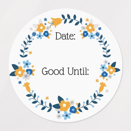 Seizoensgebonden krans land stijl waterdicht voeds labels (Design 1)