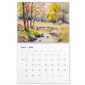 Seizoensgebonden kunstkalender 2026 | Waterverf Kalender (Mar 2026)