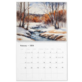 Seizoensgebonden kunstkalender 2026 | Waterverf Kalender (Feb 2026)