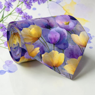 Seizoensgebonden lente kleurrijke bloem halsband s stropdas